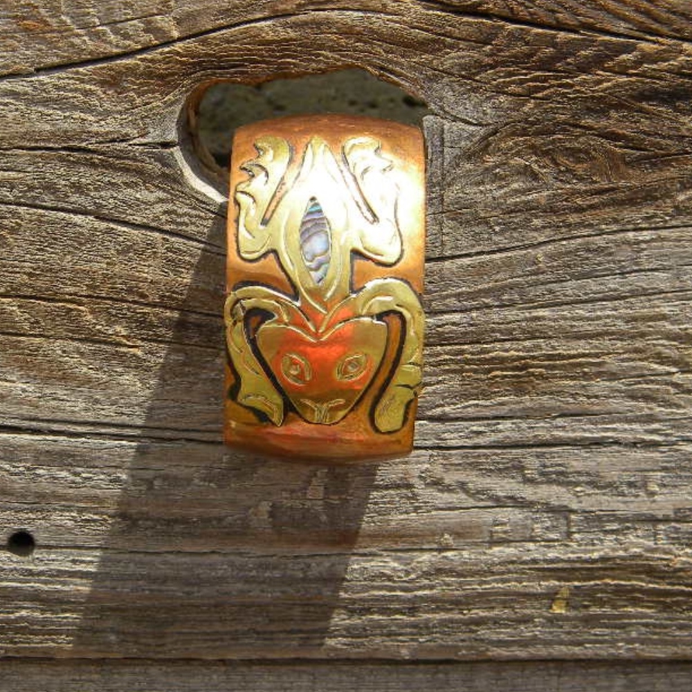 copper cuff bracelet - Picture 5 of 6